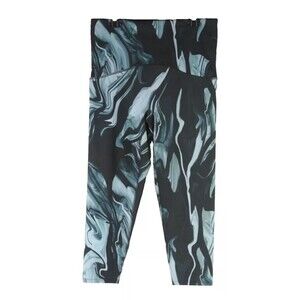 SPANX Women’s Booty Boost 7/8 Marbled Leggings Black Blue High Rise Sz 3X NWT